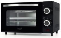Piekarnik Elektryczny Adler AD6032 9L Czarny z Minutnikiem i Regulacją Temperatury na Zapiekanki i Tosty