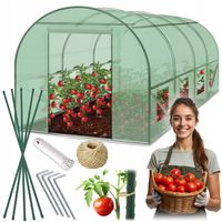 PLONOS TUNEL FOLIOWY OGRODOWY SZKLARNIA 2,5x4m FOLIA 10m2 PROFIL 25 x 0,7mm