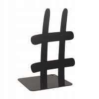 Podpórka do książek Metalowe Cuda AD04-L2 Hashtag 18x11 cm czarna