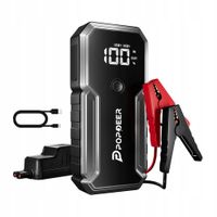 POPDEER PD-J01 20000mAh 2500A Car Jump Starter 12V podwójne wyjście USB LCD
