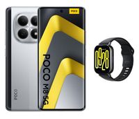 Smartfon Xiaomi POCO M8 5G 8/256GB Silver + smartwatch Redmi Active 5