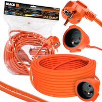 PRZEDŁUŻACZ ELEKTRYCZNY BLACK 20M 3X1,5MM IP20