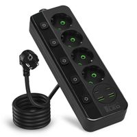 Przedłużacz Listwa Zasilająca Sieciowa 4 Gniazda 230V 3M 4x USB Ładowarka