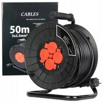 PRZEDŁUŻACZ NA BĘBNIE 3x2,5 50m