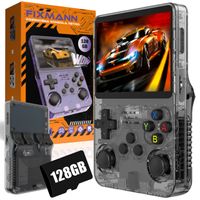 Przenośna Konsola Retro R36S 128 GB Czarny