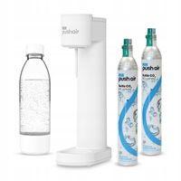 PushAir Saturator do Wody Dafi Syfon Biały + 2 Naboje + Butelka 0,7