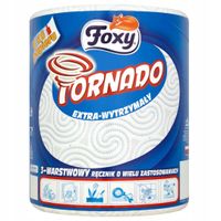 Ręcznik papierowy Foxy Tornado 3-warstwowy (1 rolka, 350 listków)