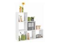 Regał Luna 112 cm z 6 półkami biały