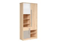 Regał Namek 95 cm z 3 drzwiami i 5 półkami buk iconic