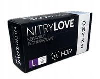 Rękawice nitrylowe HJR Onyks r. XL czarne 100 sztuk