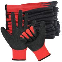 Rękawice robocze LATEX POROWATE lateks OGRODOWE 10 PAR