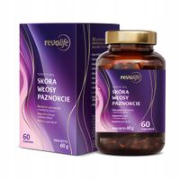 REVOLIFE SKÓRA WŁOSY PAZNOKCIE kwas hialuronowy biotyna cynk 60 kapsułek