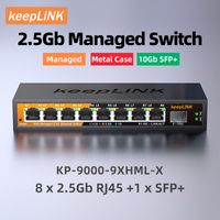 KeepLink KP-9000-9XHML-X – 9-portowy przełącznik Multi-Gigabit Managed
