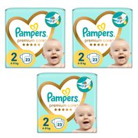 3x PAMPERS Premium Care Roz 2 (4-8 kg) z Polski