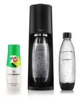Saturator SODASTREAM Terra Czarny + 2 butelki + Syrop 7UP 440 ml