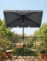 Parasol ogrodowy prostokątny UPF 50+ 200x125cm
