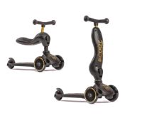 Scoot & Ride Highwaykick 1 Jeździk i hulajnoga 2w1 Black & Gold LE