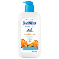 Żel pod prysznic Bambino Rodzina 1000 ml (Zapachy: Mirabelka, Rabarbar, Micelarny) HEBE