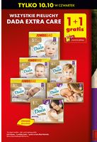 Pieluchy DADA EXTRA CARE 1+1 gratis, wszystkie rodzaje BIEDRONKA