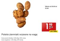 Polskie ziemniaki wczesne na wagę 1kg