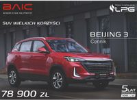 Miejski kompaktowy suv BAIC BEIJING 3 (benzyna 1.5 136KM)