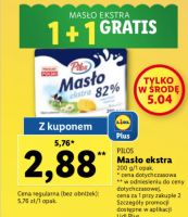 Masło 2 sztuki w lidlu