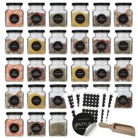 Słoik na przyprawy 120ml 24szt + 200 naklejek 55M2 zestaw produkt POLSKI