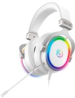 Słuchawki MAD DOG GH800W gamingowe podświetlenie RGB dźwięk przestrzenny 7.1