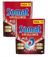 Somat Excellence 4in1 Kapsułki do zmywarki 2x60szt.