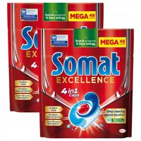 Tabletki do Zmywarki Somat Excellence 4w1 48szt x2