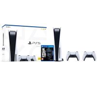 Konsola Sony PlayStation 5 (PS5) + dodatkowy pad (biały) + The Last of Us Part II ( W ratach)
