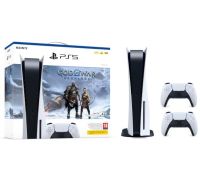 Sony PlayStation 5 (PS5) + God of War Ragnarok + dodatkowy pad (biały)