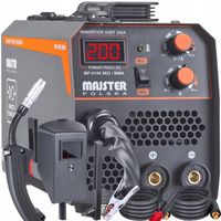 Spawarka INWERTEROWA INWERTOROWA MIG MAG FLUX MMA migomat 200A BEZGAZOWY