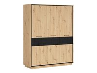 Szafa trzydrzwiowa Pont 160 cm dąb artisan/czarny mat