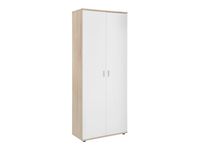 Szafka na buty wysoka Galant 69 cm z 2 drzwiami dąb sonoma/biały