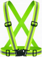 Szelki odblaskowe  - wygodne zapinane na zatrzask i regulowane szelki