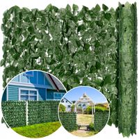 SZTUCZNY ŻYWOPŁOT BLUSZCZ ZIELONA ŚCIANA NA BALKON MATA OSŁONA SIATKA 1x3m