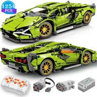 Zdalnie sterowane Lamborghini sian z klocków