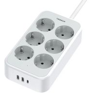 Listwa Tessan TS-PS02DE00 6 gniazd 2x USB-A 1x USB-C 2m