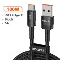 Kabel Toocki 6A 100W 0,25m USB-A na USB-C
