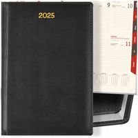 TYGODNIOWY KALENDARZ 2025 A5 NOTES PLANER TERMINARZ CZARNY