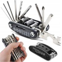 UNIWERSALNY ZESTAW KLUCZY DO ROWERU NARZĘDZI ROWEROWYCH 16w1 MULTITOOL