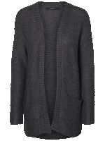 VERO MODA Kardigan damski ciemnoszary melanż