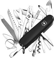 VICTORINOX Taschenmesser Swiss Champ (31 Funktionen, Holzsäge, Fischentschupper, Lupe, Kombi-Zange, Schere)