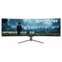 Duży 49 calowy monitor gamingowy TITAN ARMY C49SHC 32:9 49 cali DFHD 3840×1080 panel CSOT HVA krzywizna 1500R