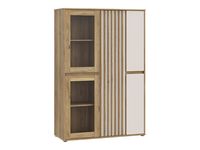 Witryna Eliston 109 cm z 5 drzwiami dąb mauvella/sand