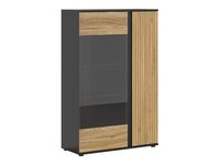 Witryna Luen 95 cm dąb tegola/dąb mauvella