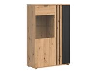Witryna Vabres 90 cm z 2 drzwiami dąb artisan lamele