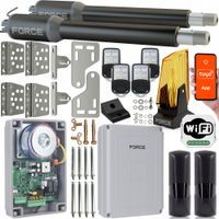 Zestaw do bramy dwuskrzydłowej FORCE SW200 2x2m 400 kg WiFI do skrzydłowej