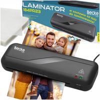 ZESTAW DO LAMINOWANIA LAMINATOR PAPIERU A4 LAMINARKA NA GORĄCO + 40 FOLII